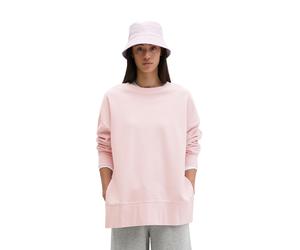 Sweatshirt MARC O'POLO "mit recycelter Baumwolle", Damen, Gr. S, dried rose, Obermaterial: 100% Baumwolle, unifarben, loose fit, Rundhals, Rippbündchen, Sweatshirts Sweatshirt (15867858-S) dried rose