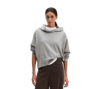 Sweatshirt MARC O'POLO "mit recycelter Baumwolle", Damen, Gr. XXL, grau (fine grau melange), Obermaterial: 100% Baumwolle, unifarben, oversize, Rundhals, Rippbündchen, Sweatshirts Sweatshirt (38724668