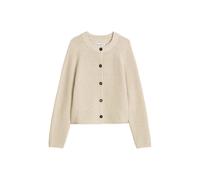 Sweatshirt MARC O'POLO "Strickjacke Cardigans Longsleeve 1er Pack", Damen, Gr. M, beige, Obermaterial: 100% Baumwolle CO., Sweatshirts Sweatshirt (33993347-M) beige