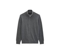 Marc O'Polo Herren Strickjacke mit Stehkragen - Knit Cardigan, Regular Fit, Baumwoll-Schurwoll-Mix Graumelange / M M Grau