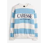 Sweatshirt - Messageprint - Hellblau XL
