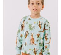 Sweatshirt Mint Kängurus & Koalas Allover-Print Bio-Baumwolle GOTS - Walkiddy 116