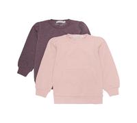 Sweatshirt MINYMO "Rundhalspullover MISweatshirt", Mädchen, Gr. 146, rosa (misty rose), Obermaterial: 60% Baumwolle CO. 40% Polyester PES., Blusen Sweatshirt (34207649-146) misty rose