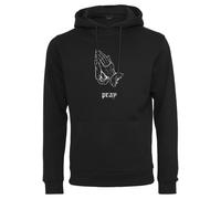 Sweatshirt MISTERTEE "MisterTee Herren Dark Pray Hoody", Herren, Gr. S, schwarz, 65% Baumwolle, 35% Polyester, unifarben, Rundhals, Sweatshirts Sweatshirt (19636055-S) schwarz