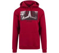 Sweatshirt MISTERTEE "MisterTee Herren Pray Hoody", Herren, Gr. XL, ruby, 65% Baumwolle, 35% Polyester, unifarben, Sweatshirts Sweatshirt (95750942-XL) ruby