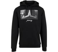 Sweatshirt MISTERTEE "MisterTee Herren Pray Hoody", Herren, Gr. XL, schwarz, 65% Baumwolle, 35% Polyester, unifarben, Sweatshirts Sweatshirt (52402933-XL) schwarz