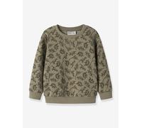 Sweatshirt mit Allover-Print Jungen name it olivgrün Gr. 98