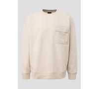 Sweatshirt mit Brusttasche S Beige 2171910.8160.S