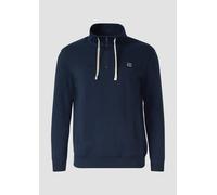 Sweatshirt mit Eingrifftaschen und Label-Patch XXL blau 2173255.5978.XXL