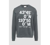 Sweatshirt mit Flock-Print XL grau 2153545.95D1.XL