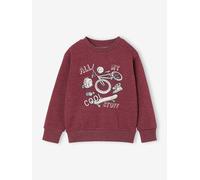 Sweatshirt mit Frontprint Jungen BASIC rot Gr. 158/164 von Vertbaudet