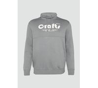 Sweatshirt mit Frontprint und Snood-Kragen 3XL grau 2162241.95D1.3XL