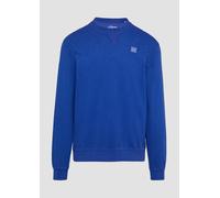 Sweatshirt mit Garment Dye und Logo-Detail XL blau 2157204.5612.XL