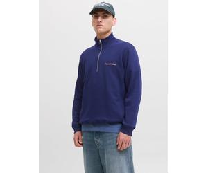 Sweatshirt Mit Halbem Reißverschluss M Violett