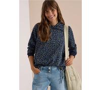 Sweatshirt CECIL, Damen, Gr. XXL (46), bunt (dried olive grün), Sweatware, Material: 85% Baumwolle, 15% Polyester, comfort fit, ohne Ausschnitt, Rippbündchen, Sweatshirts Sweatshirt, mit Leomuster (63