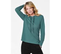 Sweatshirt mit Kordeln grün 42
