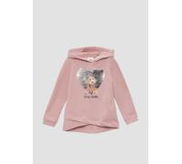 Sweatshirt mit Metallic-Print 104/110 Rosa