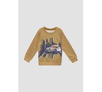 s.Oliver Sweatshirt mit Print und Rippbündchen senf 128/134