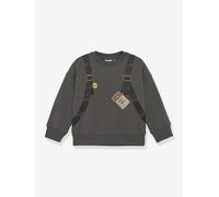 Sweatshirt mit Rucksack-Print Jungen MINYMO schiefergrau Gr. 134