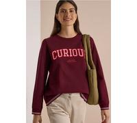 Cecil Damen 3018170 Sweatshirt mit Rundhals und Stickerei (1er Pack)