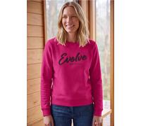 Sweatshirt mit Rundhals und Wording