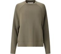 Sweatshirt ATHLECIA "Jacey", Damen, Gr. 40, olivgrün, 51% Polyester, 44% Modal, 5% Elasthan, unifarben, normal, Rundhals, Sweatshirts Sweatshirt, aus extra weichem Material (53486927-40) olivgrün