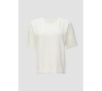 Sweatshirt mit Rundhalsausschnitt und strukturierter Oberfläche 32 creme 2152508.0210.32