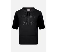 Kurzarmshirt BETTY BARCLAY "Damen mit Stehkragen", Damen, Gr. 48, schwarz, Sweatware, Obermaterial: 54% Viskose, 40% Polyester, 6% Elasthan, gerade normal, Shirts (71317539-48) schwarz