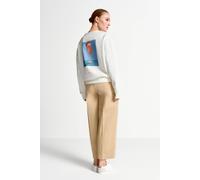 Sweatshirt mit Stitching XL pearl white