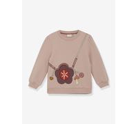 Sweatshirt mit Taschen-Print Mädchen MINYMO rosa nude Gr. 128