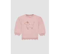 Sweatshirt mit Wellensaum und Glitzer-Stickerei 86 Rosa 2154031.4163.86