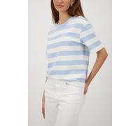 monari - Sweatshirt mit Streifen light sky ringel - Gr. - 46