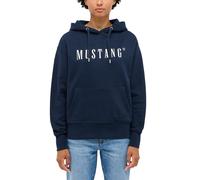 MUSTANG Sweatshirt Style Margo Damen Dunkelblau Gr. S 100% Baumwolle Logo-Print Regular Fit