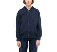 Sweatshirt MUSTANG "Damen Style Rochelle", Damen, Gr. M, blau (dunkelblau), Strick, 100% Baumwolle, relaxed fit normal, Sweatshirts Sweatshirt (76134256-M) dunkelblau