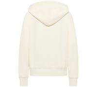 Mustang Regular Fit Sweatjacke mit Logo-Stitching Modell 'Rochelle' in Offwhite, Größe M