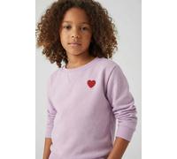 Sweatshirt NAME IT "NMFVIMA LS SWEAT BRU NOOS", Mädchen, Gr. 92, winsome orchid, angeraute Sweatware, Obermaterial: 60% Baumwolle, 40% Polyester, unifarben, Basic normal, Rundhals, Rippbündchen, Sweat