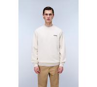 Sweatshirt NAPAPIJRI "B-SMALL BOX C BEIGE DIMITY", Herren, Gr. L, beige (beige dimity), Obermaterial: 100% Baumwolle, normal, Rundhals, Sweatshirts Sweatshirt, sportlicher Stil, mit Rundhalsausschnitt