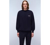 Sweatshirt NAPAPIJRI "B-SMALL BOX C BLACK BEAUTY", Herren, Gr. 3XL, blu marine, Sweatware, Obermaterial: 100% Baumwolle, Rundhals, Bündchen, Sweatshirts Sweatshirt, Rundhals, regular fit (24535413-XXX