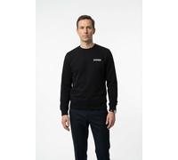 Sweatshirt NAPAPIJRI "B-SMALL BOX C BLACK BEAUTY", Herren, Gr. 3XL, schwarz beauty, Sweatware, Obermaterial: 100% Baumwolle, Rundhals, Bündchen, Sweatshirts Sweatshirt, Rundhals, regular fit (26519308