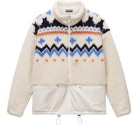 Sweatshirt NAPAPIJRI "T-ANSEI", Damen, Gr. XL, beige (beige dimity), Sweatware, Obermaterial: 100% Polyester, gemustert, mehrfarbig, normal, Rundhals, eingesetzt Bündchen, Sweatshirts Sweatshirt, mit 
