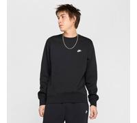 Sweatshirt NIKE SPORTSWEAR "M NK CLUB BB CREW", Herren, Gr. 3XL, schwarz, weiß, Jersey, Obermaterial: 80% Baumwolle, 20% Polyester, normal, Rundhals, angesetztes Bündchen, Sweatshirts Sweatshirt, kurz