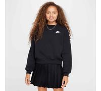 NIKE Sportswear Club Fleece Boxy Crewneck Sweatshirt Mädchen 010 - black/white XL (156-166 cm)