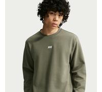 Sweatshirt NIKE SPORTSWEAR "Nike Sportswear Club Men's Long-Sleeve Varsity Crew", Herren, Gr. XL, grün (medium olive, weiß), Obermaterial: 76% Baumwolle, 24% Polyester, Sweatshirts Sweatshirt, mit Var