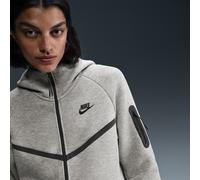 NIKE Damen Unterjacke Sportswear Tech Fleece (HV6747) XXL DK GREY HEATHER/BLACK