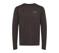 Sweatshirt NORTH BEND "Langarmshirt NBAdreon M", Herren, Gr. XL, schwarz (schwarz melange), Obermaterial: 90% Polyester PES. 10% Elasthan EL., Sportlich, normal, Rundhals, Sweatshirts Sweatshirt (5427