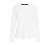 NORTH BEND NBTergola Damen sportliches Longsleeve Langarmshirt atmungsaktiv und komfortabel mit Rundhalsausschnitt, Größe:42, Farbe:White (1002)