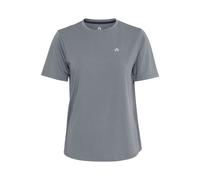 Sweatshirt NORTH BEND "T-Shirt NBTaga", Damen, Gr. 38, grau (lava smoke), Obermaterial: 92% Polyester PES. 8% Elasthan EL., Shirts Sweatshirt (90337437-38) lava smoke