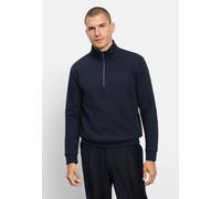 Sweatshirt OLYMP "OLYMP Casual Wirk, Troyer", Herren, Gr. XL, blau (marine), 80% Baumwolle, 20% Polyester, Sweatshirts Sweatshirt (83867208-XL) marine