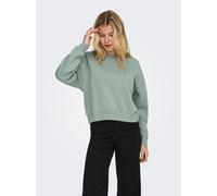 Sweatshirt ONLY "ONLBEST L/S CREW NECK SWT NOOS", Damen, Gr. XL, jadeite, Sweatware, Obermaterial: 65% Polyester, 35% Baumwolle, unifarben, regular fit normal, Rundhals, Rippbündchen, Sweatshirts Swea