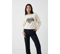 Sweatshirt ONLY "ONLLAUREN L/S LEO O-NECK CC SWT", Damen, Gr. M, birch print:amour, lau leo, Sweatware, Obermaterial: 60% Baumwolle, 40% Polyester, regular fit hüftlang, Rundhals, Rippbündchen, Sweats